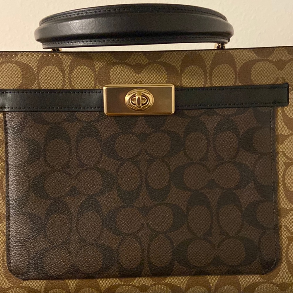Coach brown and cream bag